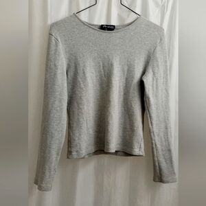 No Boundaries Stretch Gray Activewear Top - Size: 11/13 Junior